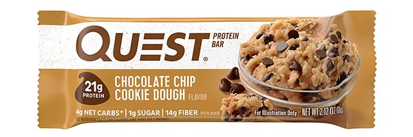 Quest Nutrition Protéine Barre Chocolat Chip Cookie Dough 12 x 60 gm