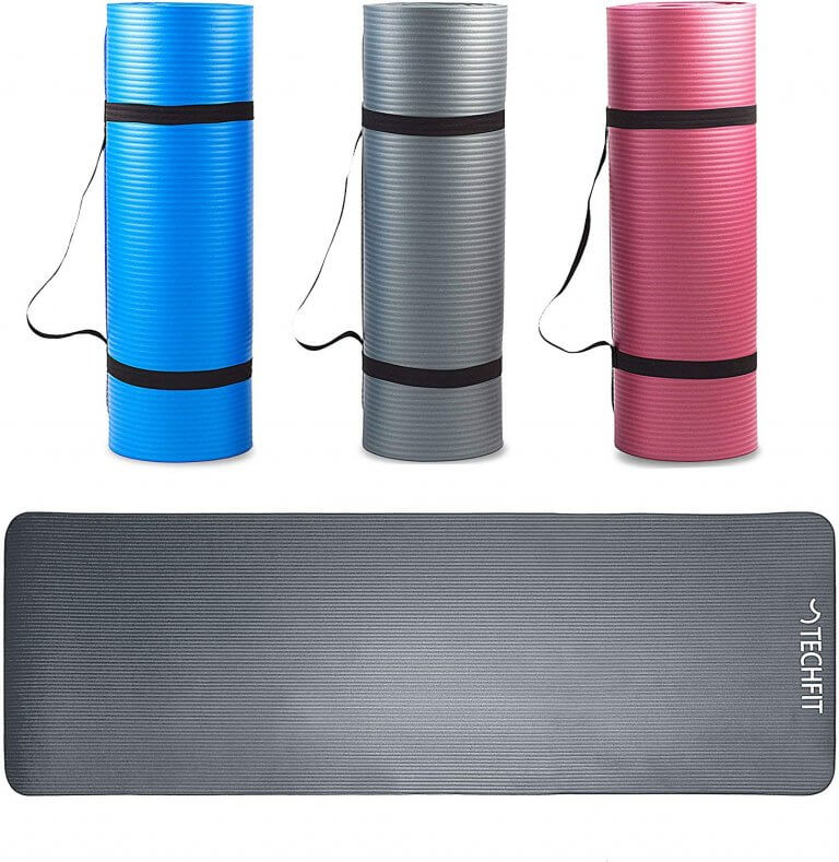 Tapis De Yoga Extra Épais 13 Mm - 71x24 Pouces - Haute Densité - Avec Sangle