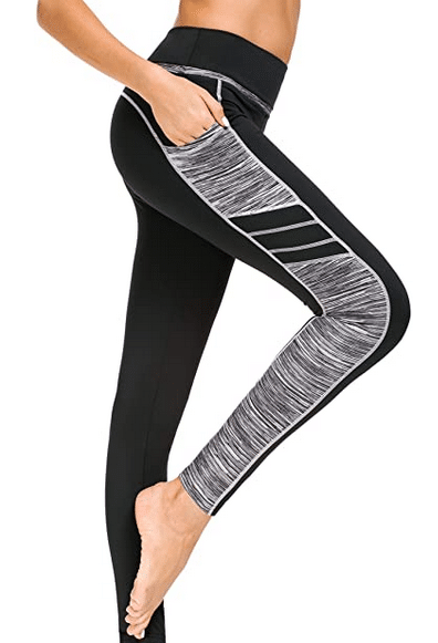 Legging Pantalon de Sport Femme Élastique en Polyester Respirant Comfortable Collant Imprimé Sechage Rapide pour Sport Jogging Yoga Fitness Gym Pilate