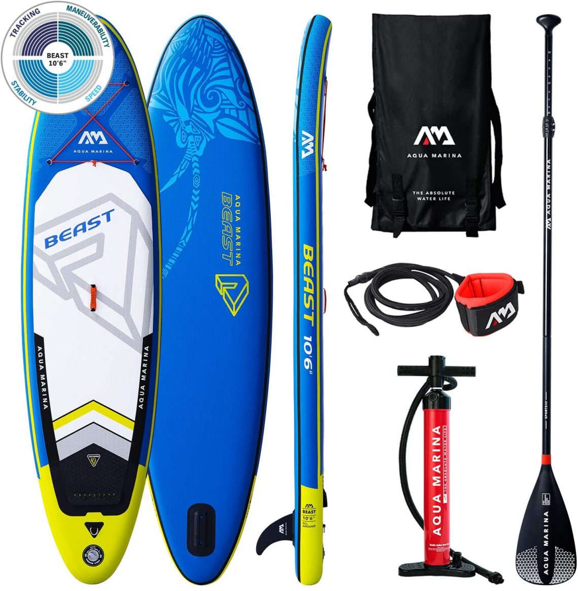 NEMAXX® Planche Sup 320×78×15 Cm - Jusqu'à 140 Kg - Set De Paddle