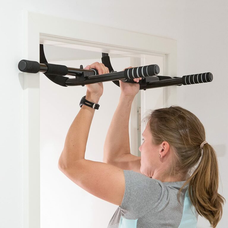 Barre De Traction Pour Cadre De Porte – Sans Vis – Noir/rouge – Acier Allié