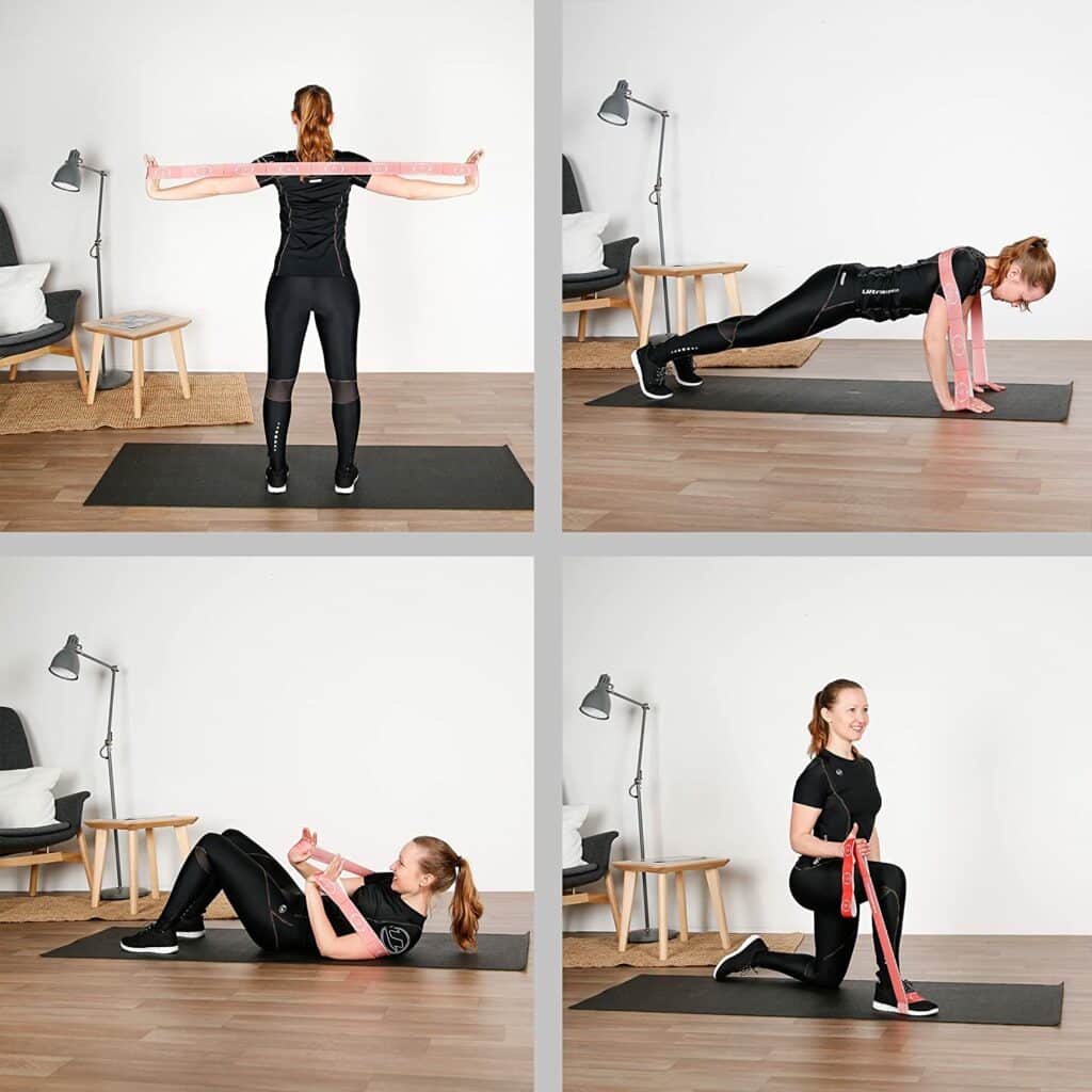 positions élastique fitness