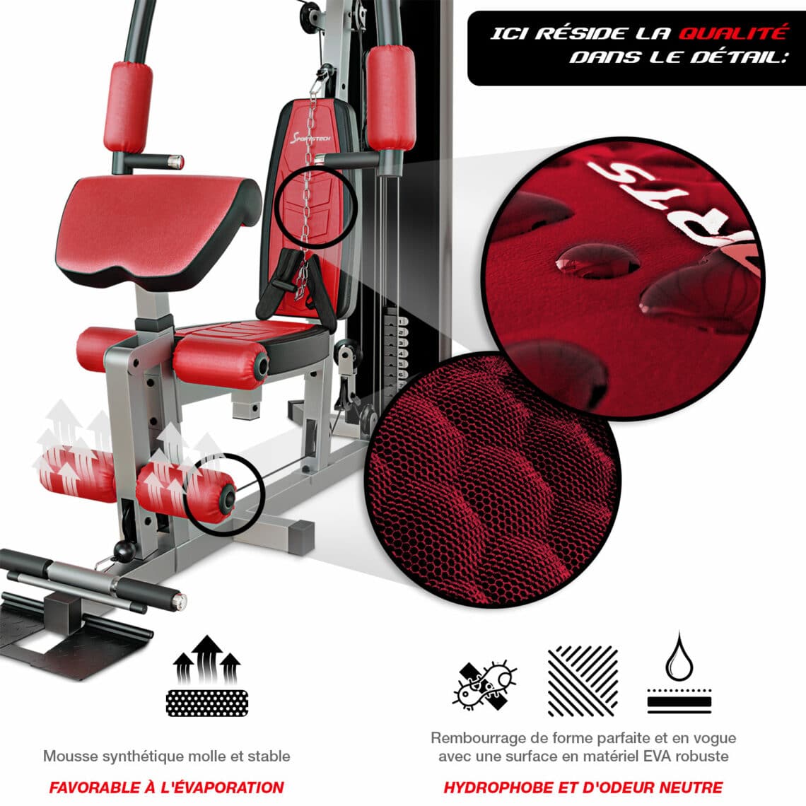 Banc de Musculation ISE SY-5430B Complet - Station Multifonction