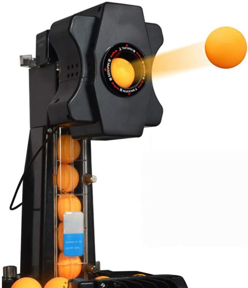WYWY Robot De Tennis De Table Avec Réservoir De 90 Balles