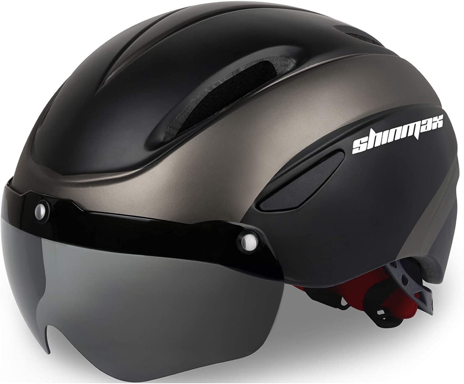 Casque velo avec lunette retractable deals