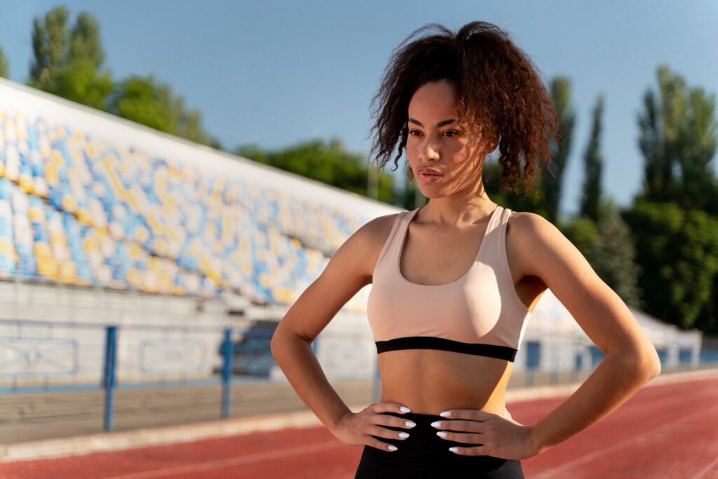 Une championne d'athlétisme