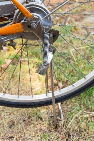 béquille roue vélo arrière